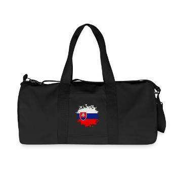 Slowakei Klecks / Geschenk Bratislava Kaschau - Recycelte Canvas-Sporttasche von Stanley/Stella - Schwarz - Vorne