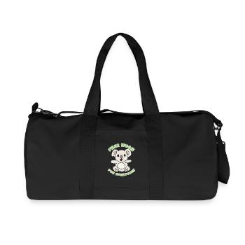 Koala hug - Recycled Canvas Sports Bag by Stanley/Stella - black - Front