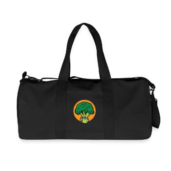 brocoli rigolo - design - Sac de sport en toile recyclée Stanley/Stella - noir - Devant
