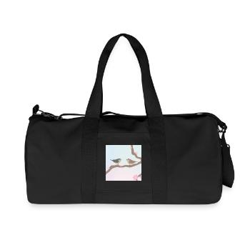 Spring birds - Recycled Canvas Sports Bag by Stanley/Stella - black - Front