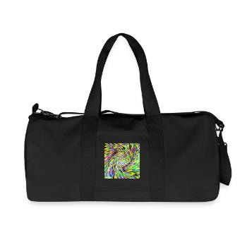 Vortex psychédélique - Sac de sport en toile recyclée Stanley/Stella - noir - Devant
