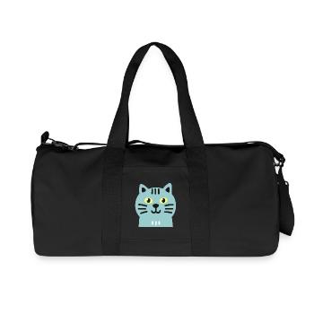 Chat mignon - Sac de sport en toile recyclée Stanley/Stella - noir - Devant