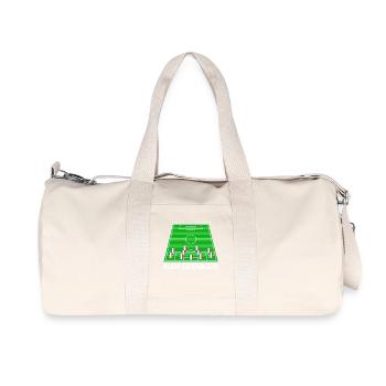 Italien Fussballteam Mannschaft Catenaccio Fan - Recycelte Canvas-Sporttasche von Stanley/Stella - Naturweiß - Vorne