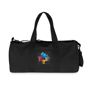 What THE FUCK WTF - Recycled Canvas Sports Bag by Stanley/Stella - black - Front