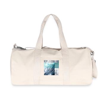 MARE – the sea is calling - Recycled Canvas Sports Bag by Stanley/Stella - natural - Front