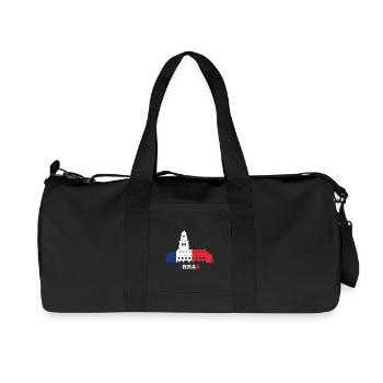 Arras City Skyline Frankreich Landmark Map - Recycelte Canvas-Sporttasche von Stanley/Stella - Schwarz - Vorne