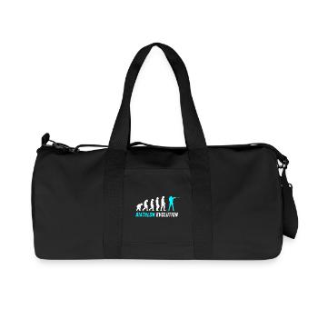 Evolution Biathlon Design / Geschenkidee - Recycelte Canvas-Sporttasche von Stanley/Stella - Schwarz - Vorne