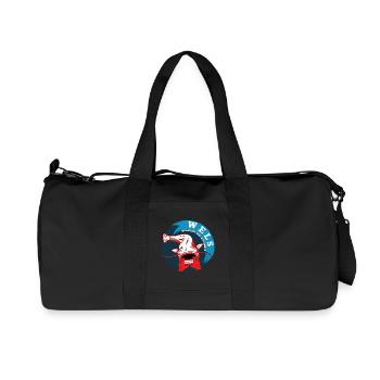 Fishing Catfish WALLERGRIFF MUST EXPERIENCE MAN - Recycled Canvas Sports Bag by Stanley/Stella - black - Front