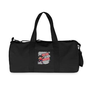 Bester Großer Bruder.. Fußball Dabbing - Recycelte Canvas-Sporttasche von Stanley/Stella - Schwarz - Vorne