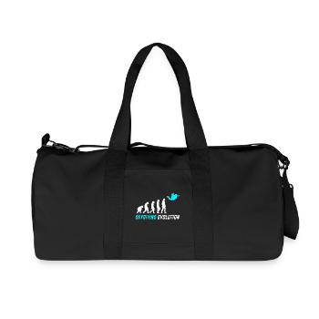 Parachute evolution design / gift idea - Recycled Canvas Sports Bag by Stanley/Stella - black - Front