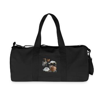 Mycètes - Sac de sport en toile recyclée Stanley/Stella - noir - Devant