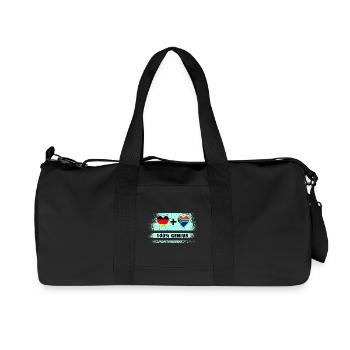Allemagne et Afrique du Sud 100 % Genial / Cadeau - Sac de sport en toile recyclée Stanley/Stella - noir - Devant