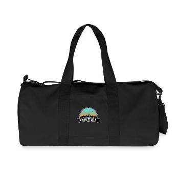 Basel Switzerland Skyline Swiss Souvenir - Recycled Canvas Sports Bag by Stanley/Stella - black - Front