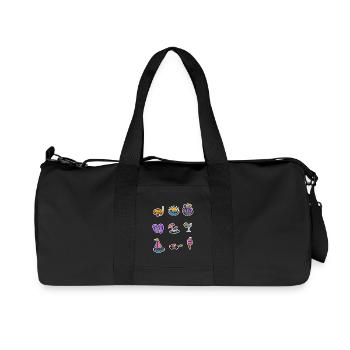Summer sun vacation beach ocean relax vacations - Recycled Canvas Sports Bag by Stanley/Stella - black - Front