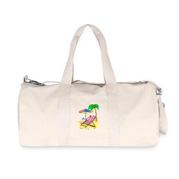Sun Sea Beach Summer Palm Trees Relax Vacances - Sac de sport en toile recyclée Stanley/Stella - blanc naturel - Devant