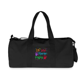 I Love Dad Favorite Dad Father's Day Best Dad - Recycled Canvas Sports Bag by Stanley/Stella - black - Front