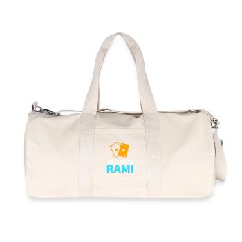 Jeu de cartes Le Rami - Sac de sport en toile recyclée Stanley/Stella - blanc naturel - Devant