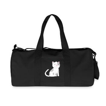 Chat Chats - Sac de sport en toile recyclée Stanley/Stella - noir - Devant