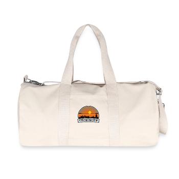 Groningen Niederlande Skyline Vintage Sonnenuntergang Trave - Recycelte Canvas-Sporttasche von Stanley/Stella - Naturweiß - Vorne