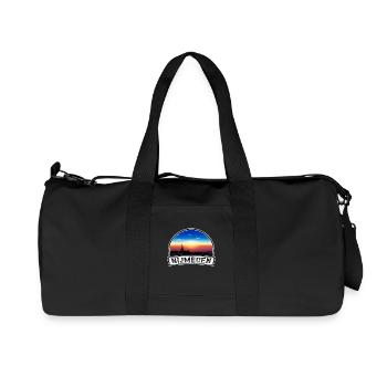Nijmegen Niederlande Skyline Vintage Sonnenuntergang Reisen - Recycelte Canvas-Sporttasche von Stanley/Stella - Schwarz - Vorne