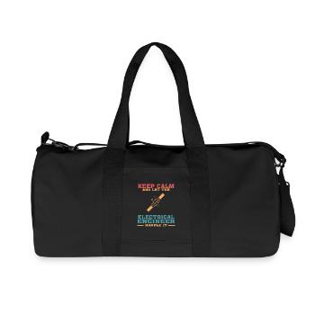 Lustiges Elektrotechnik-Zitat für Elektrotechnik - Recycelte Canvas-Sporttasche von Stanley/Stella - Schwarz - Vorne