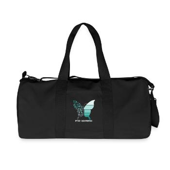 Je suis le papillon de conscience de la tempête Ptsd - Sac de sport en toile recyclée Stanley/Stella - noir - Devant