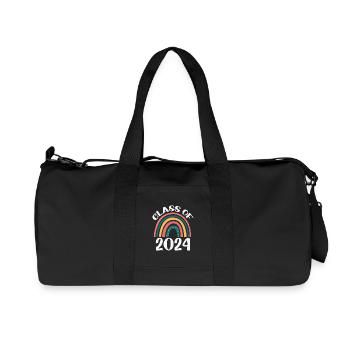 Class Of 2024 Rainbow School Student - Recycled Canvas Sports Bag by Stanley/Stella - black - Front