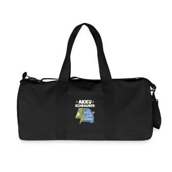 Battery Screwdriver Car Mechanic Screwdriver E-Car - Recycled Canvas Sports Bag by Stanley/Stella - black - Front