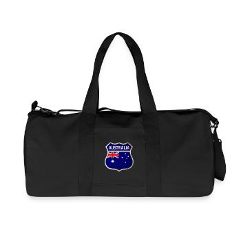Australien Wappen Flaggen Design - Recycelte Canvas-Sporttasche von Stanley/Stella - Schwarz - Vorne