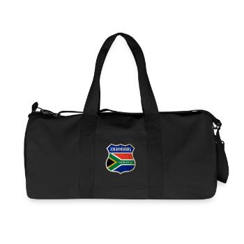 Johannesburg Afrique du Sud Armoiries Drapeaux Design - Sac de sport en toile recyclée Stanley/Stella - noir - Devant