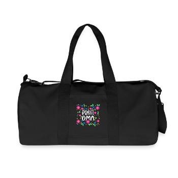 Großmutter Statement Oma Seniorin Rentnerin - Recycelte Canvas-Sporttasche von Stanley/Stella - Schwarz - Vorne