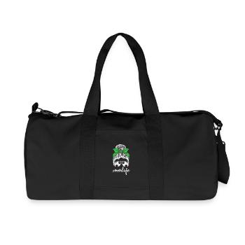 Soccer Mom Life Messy Bun Sunglasses Bandana - Recycled Canvas Sports Bag by Stanley/Stella - black - Front