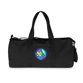 Années 90 - Décennie années quatre-vingt-dix - années 90 - 90 - Sac de sport en toile recyclée Stanley/Stella - noir - Devant