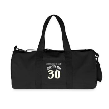 Geburtstag 60 Jahre Frau 2. mal 30 Geschenk - Recycelte Canvas-Sporttasche von Stanley/Stella - Schwarz - Vorne