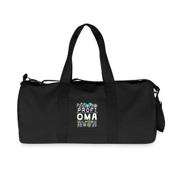 Pensionistin Oma Großmutter Seniorin Statement - Recycelte Canvas-Sporttasche von Stanley/Stella - Schwarz - Vorne