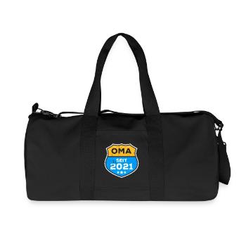 Seniorin Oma Großmutter Statement Ruhestand - Recycelte Canvas-Sporttasche von Stanley/Stella - Schwarz - Vorne