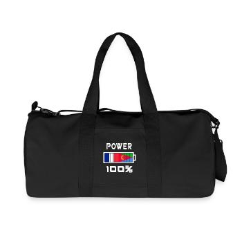 Eritrea and France are in power - Recycled Canvas Sports Bag by Stanley/Stella - black - Front