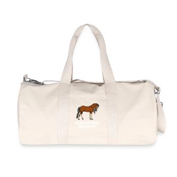 Icelandic Horses Statement Horse Love Horse Fan - Recycled Canvas Sports Bag by Stanley/Stella - natural - Front