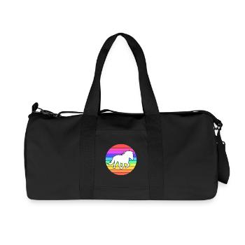 Pferde Pferdenarr Haflinger Galopp Islandpferde - Recycelte Canvas-Sporttasche von Stanley/Stella - Schwarz - Vorne