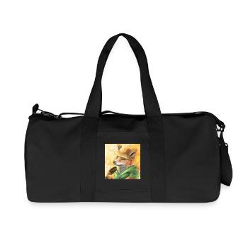 Gartenfuchs - Recycelte Canvas-Sporttasche von Stanley/Stella - Schwarz - Vorne