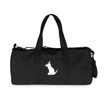 niedliche geschenke sohn, hund geburtstag - Recycelte Canvas-Sporttasche von Stanley/Stella - Schwarz - Vorne