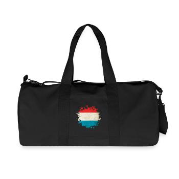 Blob drapeaux Luxembourg - Sac de sport en toile recyclée Stanley/Stella - noir - Devant