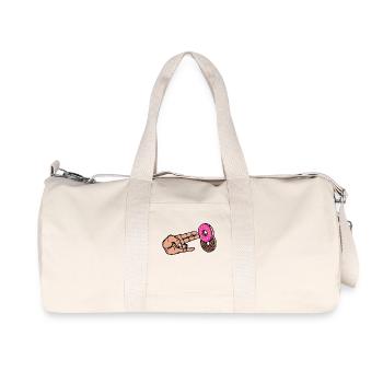 Cuisson Calories Bonbons Beignet Snacking Délicieux - Sac de sport en toile recyclée Stanley/Stella - blanc naturel - Devant