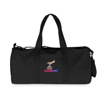 Bonbon Statement Süßigkeiten Naschkatzen Lecker - Recycelte Canvas-Sporttasche von Stanley/Stella - Schwarz - Vorne