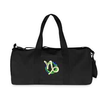 Astrologie Signe du zodiaque Capricorne Galaxie Ésotérisme - Sac de sport en toile recyclée Stanley/Stella - noir - Devant