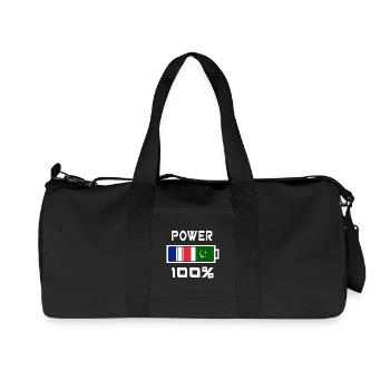 Pakistan and France are in power - Recycled Canvas Sports Bag by Stanley/Stella - black - Front