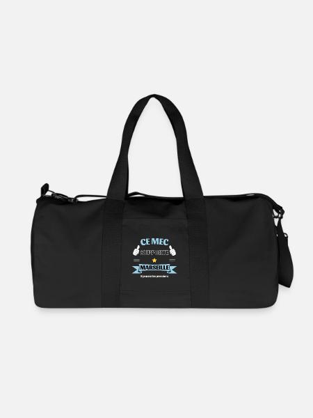 Ce mec supporte Marseille - Sac de sport en toile recyclée Stanley/Stella - noir