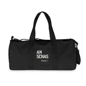 An Schas muas i! Dialekt, Mundart - Recycelte Canvas-Sporttasche von Stanley/Stella - Schwarz - Vorne