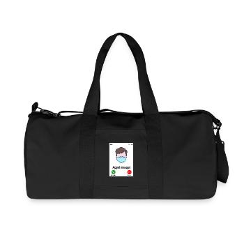 Appel masqué - Sac de sport en toile recyclée Stanley/Stella - noir - Devant
