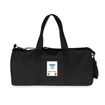 Appel du 18 juin - Sac de sport en toile recyclée Stanley/Stella - noir - Devant